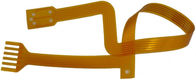 Χρυσή επιφάνεια 50mmX10mm βύθισης κυκλωμάτων pi υλική κίτρινη Soldermask FPC εύκαμπτη τυπωμένη