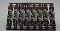 Βύθισης χρυσό κενό PCB τμήμα μικροϋπολογιστών μασκών ύλης συγκολλήσεως πινάκων μαύρο POS της μηχανής