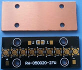 2 ντυμένος πίνακας PCB χαλκού στρώματος 1OZ, ENIG φύλλων PCB χαλκού θερμοηλεκτρικός χωρισμός επεξεργασμένος