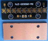 2 ντυμένος πίνακας PCB χαλκού στρώματος 1OZ, ENIG φύλλων PCB χαλκού θερμοηλεκτρικός χωρισμός επεξεργασμένος