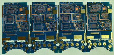 6Layer Fr4 χρυσός 50 ωμ σύνθετης αντίστασης PCB Immerion ελέγχου με 160X80mm