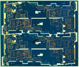 Μπλε πίνακας PCB υψηλής πυκνότητας βύθισης χρυσός για το όργανο